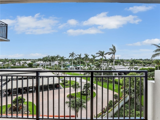 view of balcony