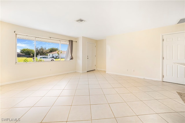 view of tiled empty room