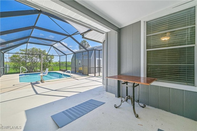 4417/4421 Ruthann Ct, North Fort Myers, FL 33917 - swimming pool featuring a patio and a lanai