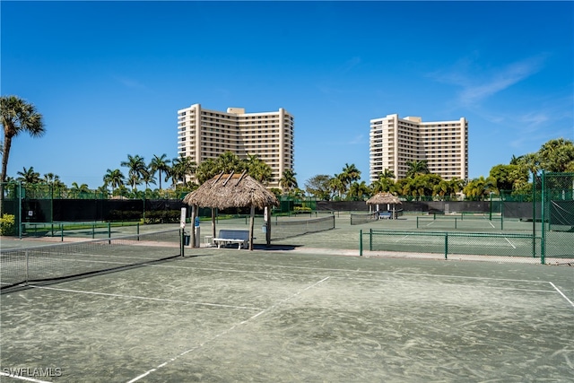 view of tennis court