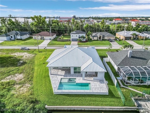 birds eye view of property featuring a residential view