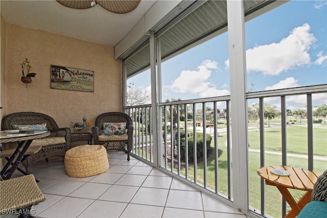 view of sunroom / solarium