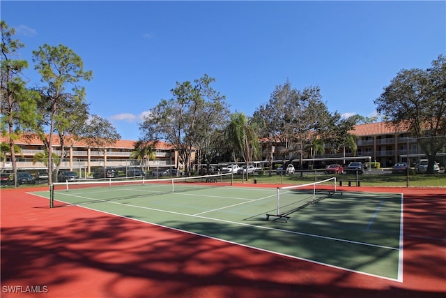 view of sport court