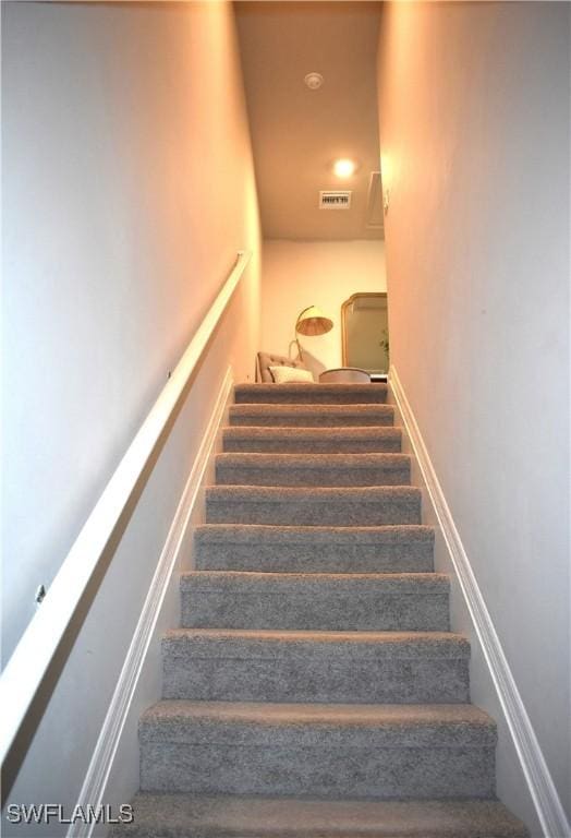 stairway with visible vents