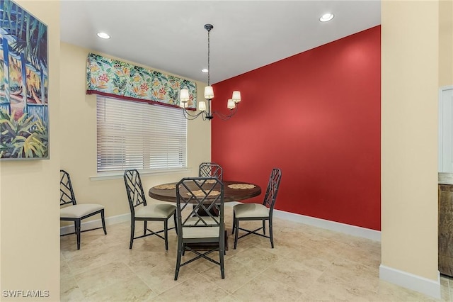 view of dining room