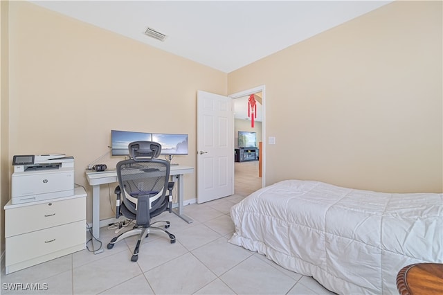 view of tiled bedroom