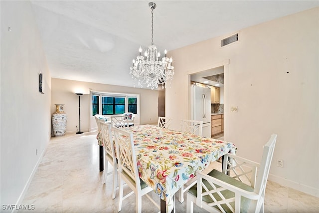 view of dining area