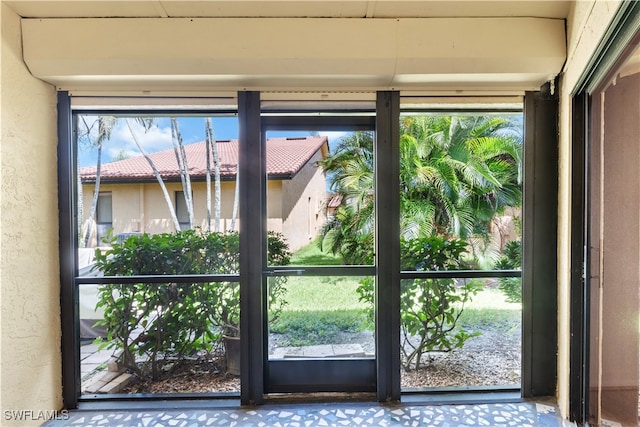 doorway featuring plenty of natural light