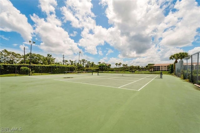 view of sport court