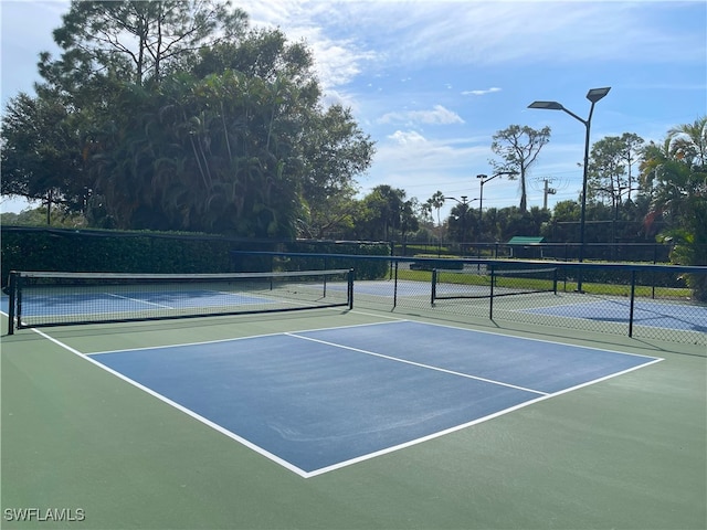 view of sport court