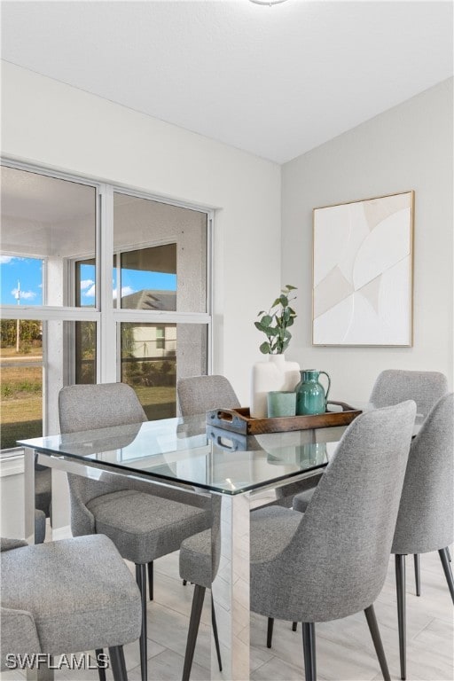 view of dining room