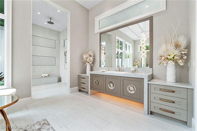 bathroom with vanity