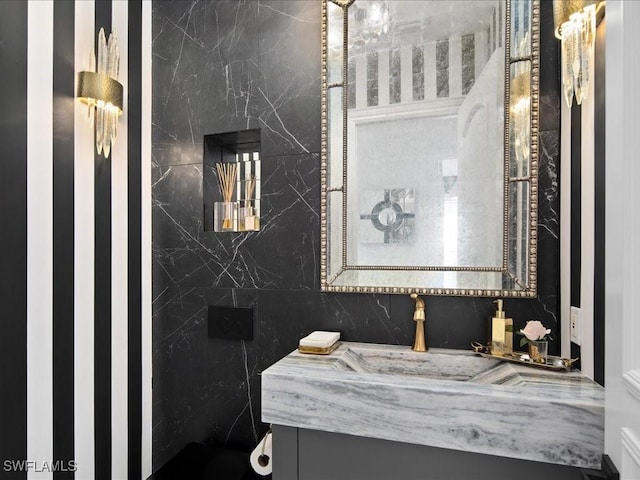 bathroom with vanity