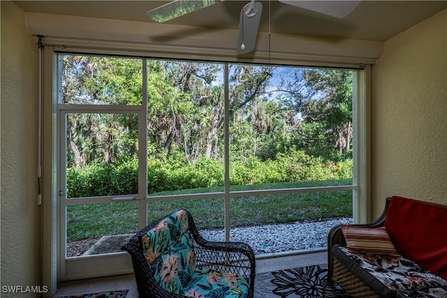 view of sunroom / solarium