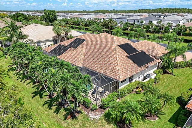 bird's eye view featuring a residential view