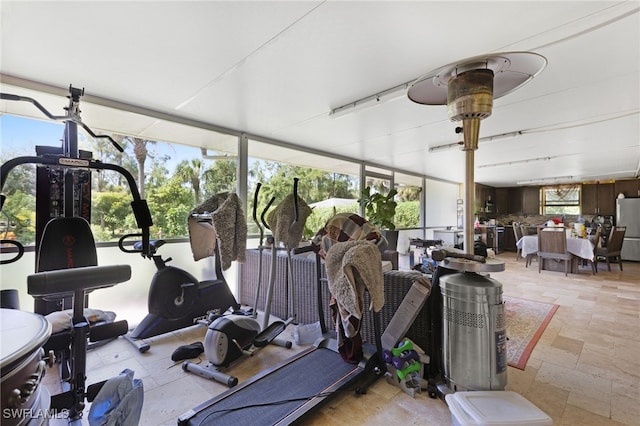 view of exercise room