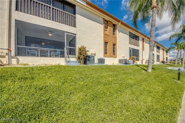 view of property with central AC unit