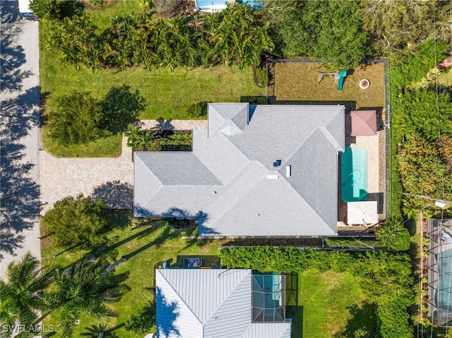 3684 Sudbury Ln, Bonita Springs, FL 34134 - aerial view of property and surrounding area featuring a pool area