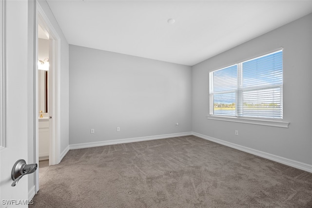 view of carpeted empty room