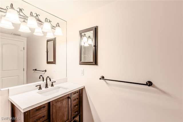 bathroom featuring vanity