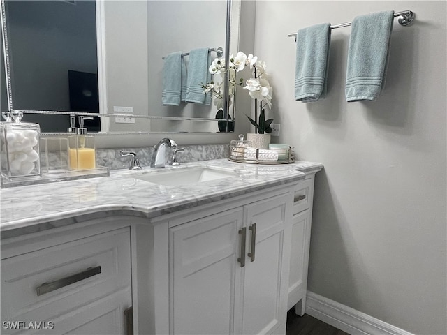 bathroom featuring vanity