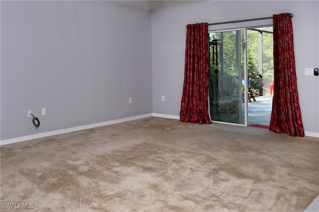 view of carpeted empty room