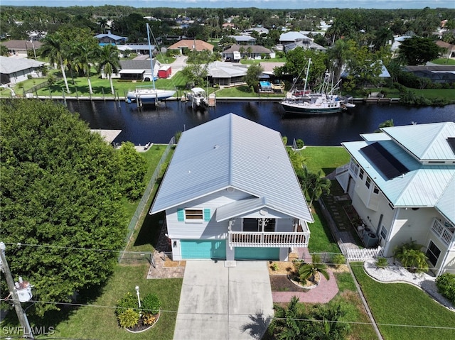 13494 Caribbean Blvd, Fort Myers, FL 33905 - aerial view featuring a residential view and a water view