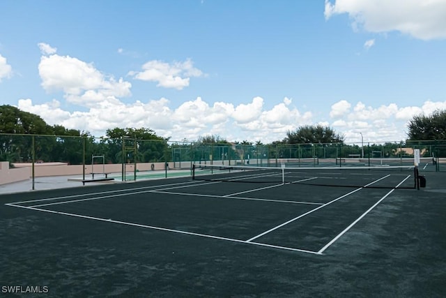 view of tennis court