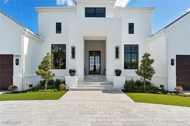 view of front of home featuring french doors