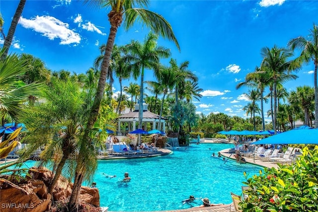 view of swimming pool