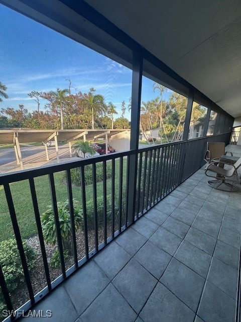 view of balcony