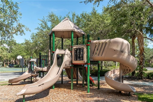 view of jungle gym