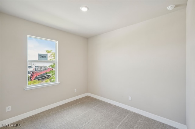 carpeted empty room featuring a wealth of natural light