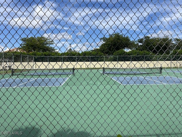 view of tennis court