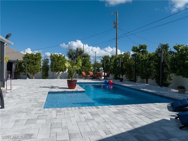 view of pool with a patio