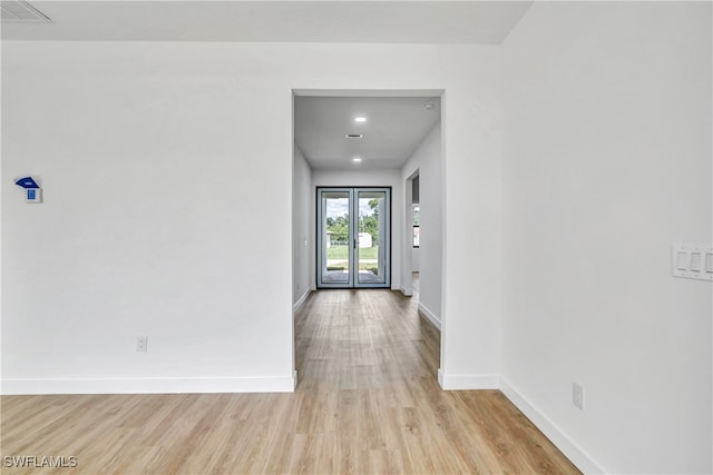 foyer featuring light hardwood / wood-style flooring