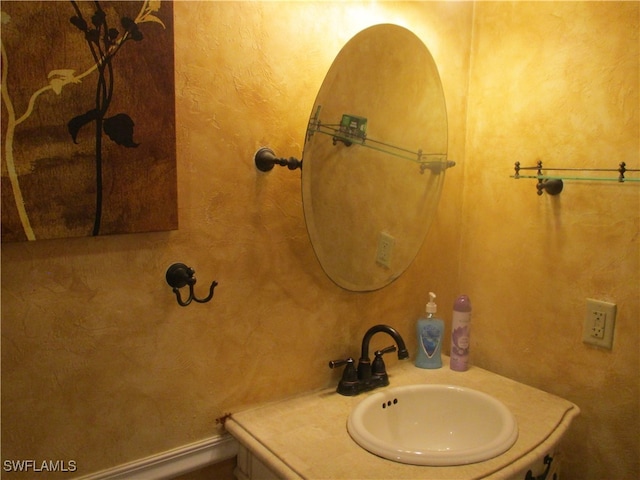 bathroom featuring vanity