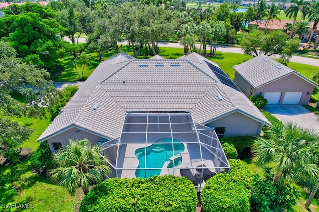 birds eye view of property