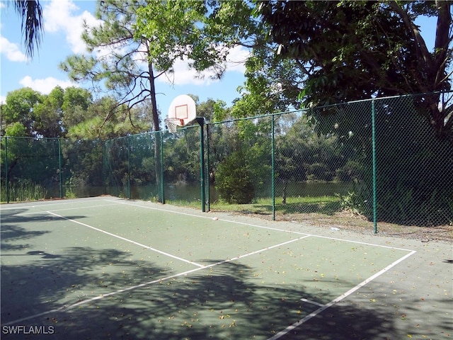 view of basketball court