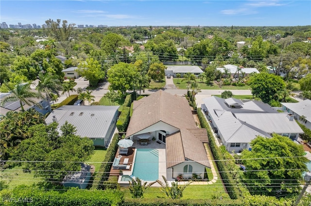 birds eye view of property