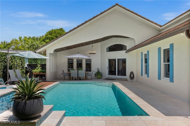 view of pool with a patio