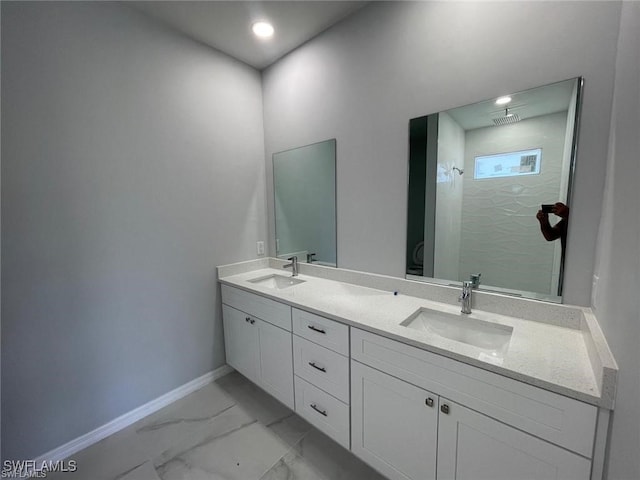 bathroom featuring vanity