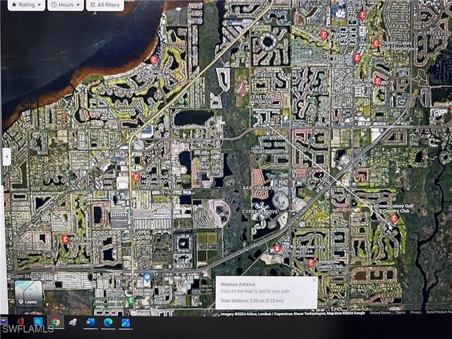 aerial overview of property's location