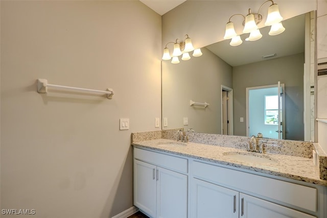 bathroom with vanity