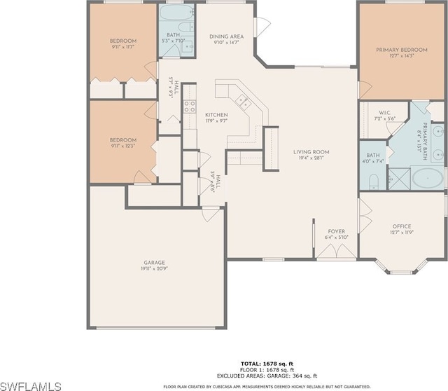 20730 Groveline Ct, Estero, FL 33928 - view of floor plan / room layout