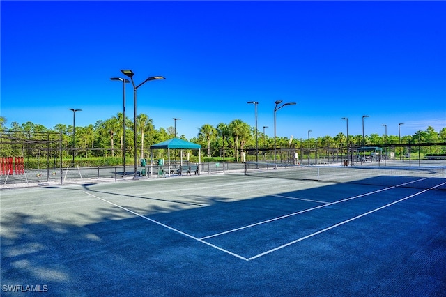 view of tennis court