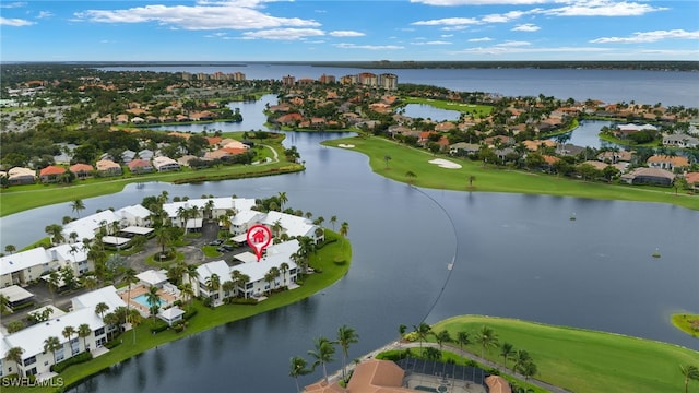 14987 Rivers Edge Ct Unit 139, Fort Myers, FL 33908 - aerial perspective of suburban area featuring a nearby body of water and a golf club