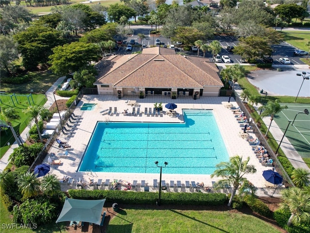 view of pool