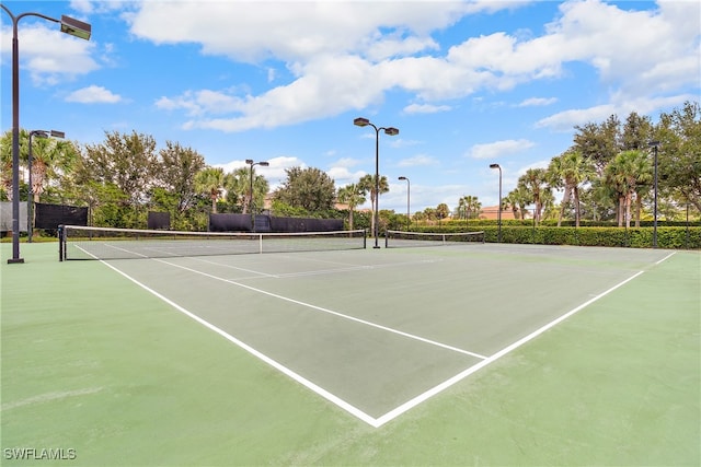 view of sport court