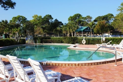 view of pool with a patio